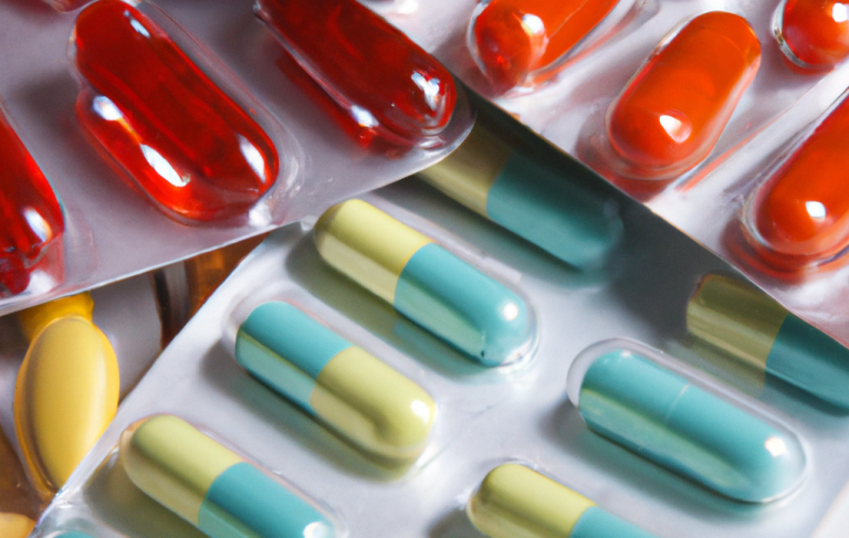 Verschiedene Kapseln und Tabletten in Blisterpackungen.